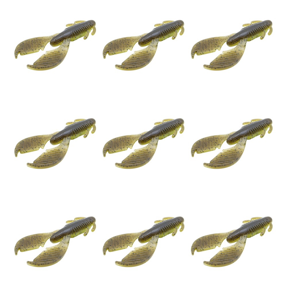Reins AX Craw - Creaturebait 2in - Green Pumpkin Chart Melon - 9 Stück