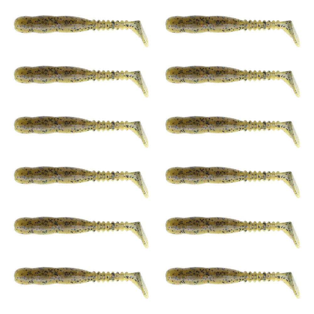 Reins Rockvibe Shad 3" - Smoke Mustard - 12 Stück