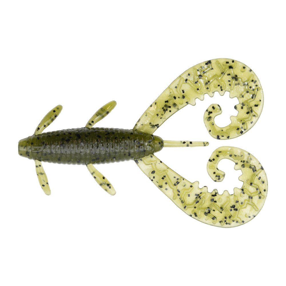 Reins G-Tail Twin - Grub 2 - Watermelon Seed - 10 Stück