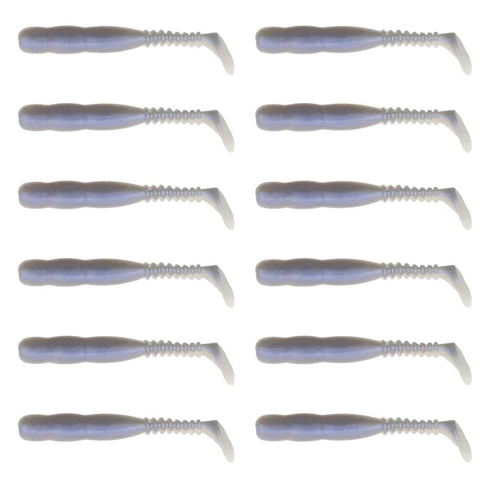 Reins Rockvibe Shad - Gummifisch 3" - Natural Pro Blue - 12 Stück