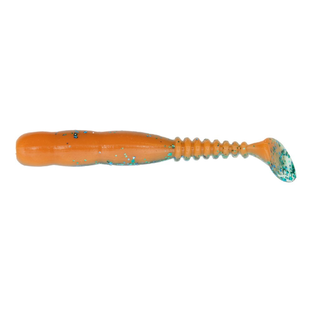 Reins Rockvibe Shad - Gummifisch 3 - Strike Orange - 12 Stück