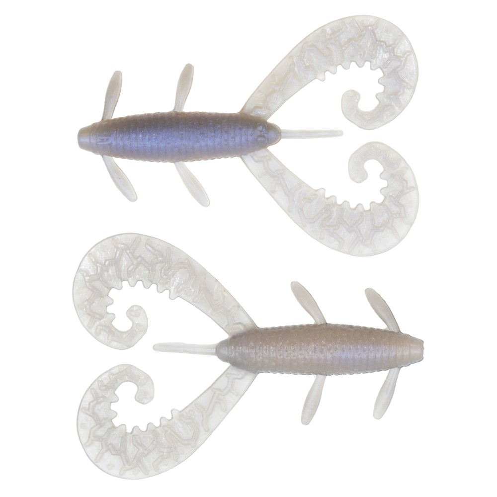 Reins G-Tail Twin Grub 3 - Natural Pro Blue - 6 Stück