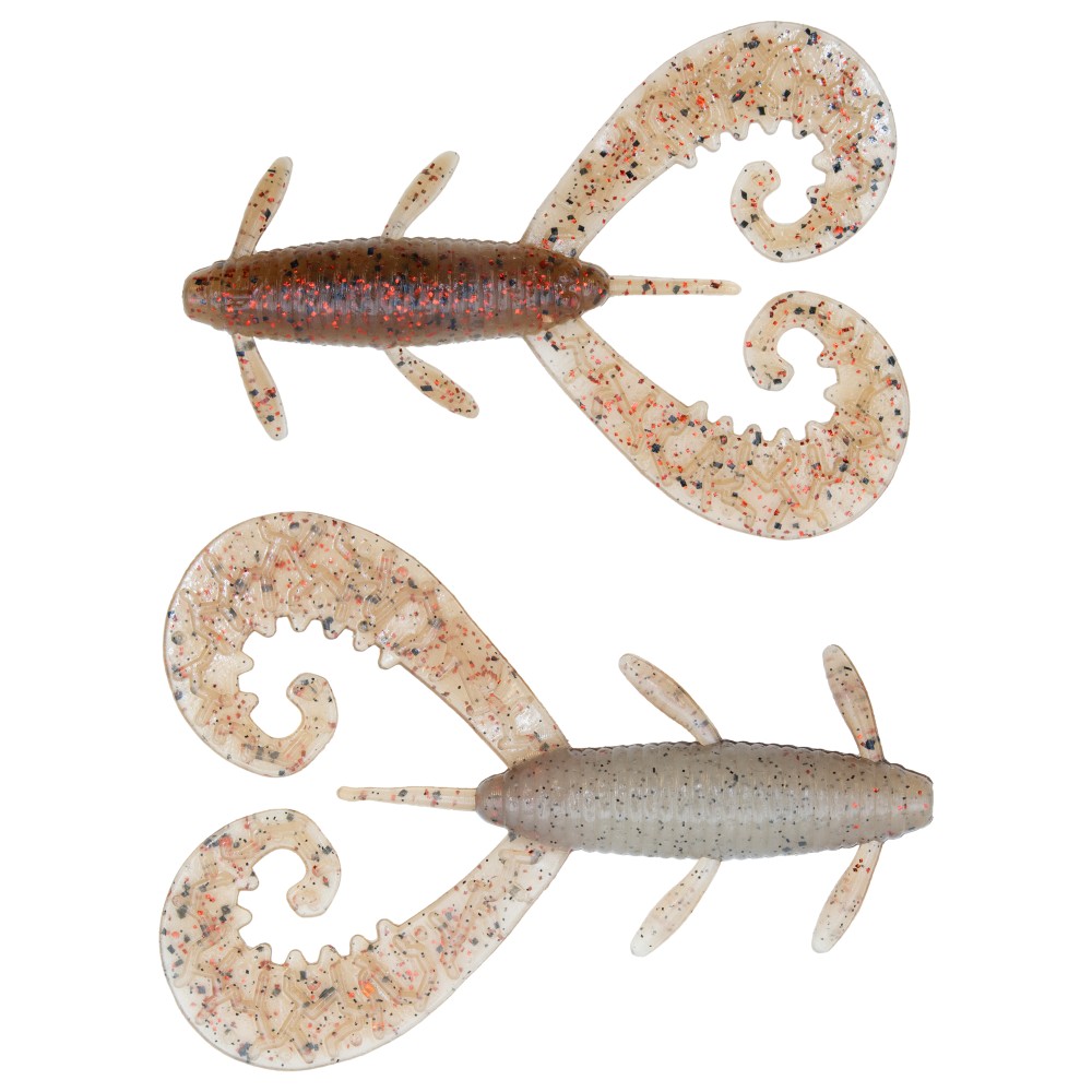 Reins G-Tail Twin - Grub 3 - Miso Craw - 6 Stück