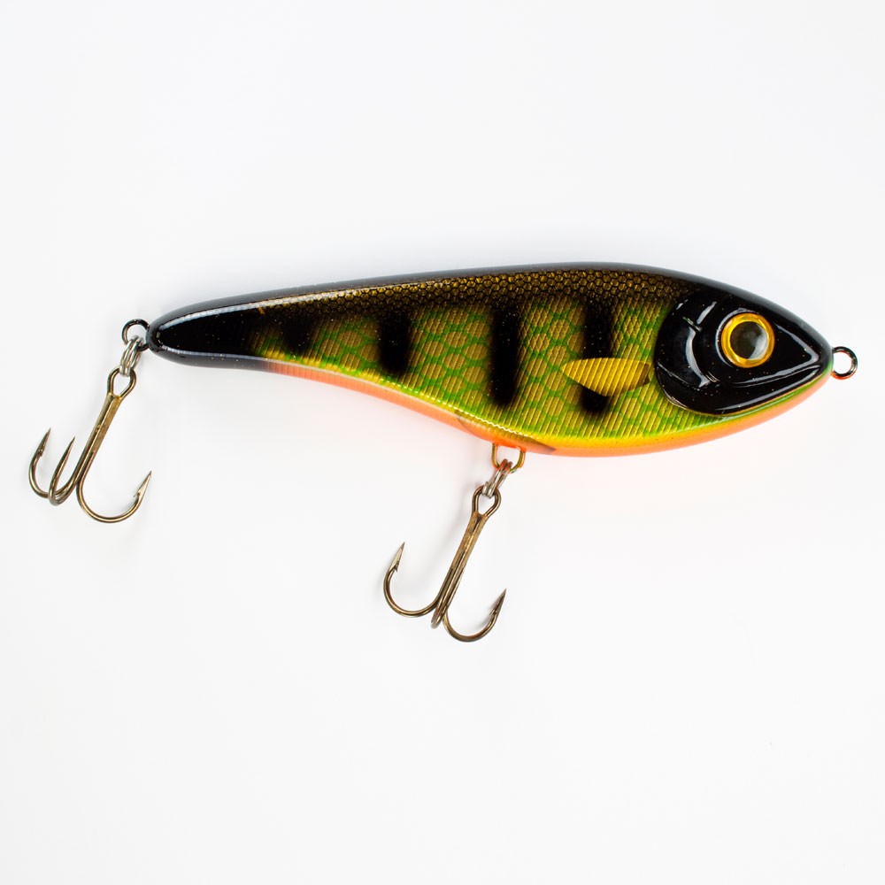 Strike Pro Buster Jerk - Jerkbait 15cm - Black Okoboji Perch - 75g - 1Stück