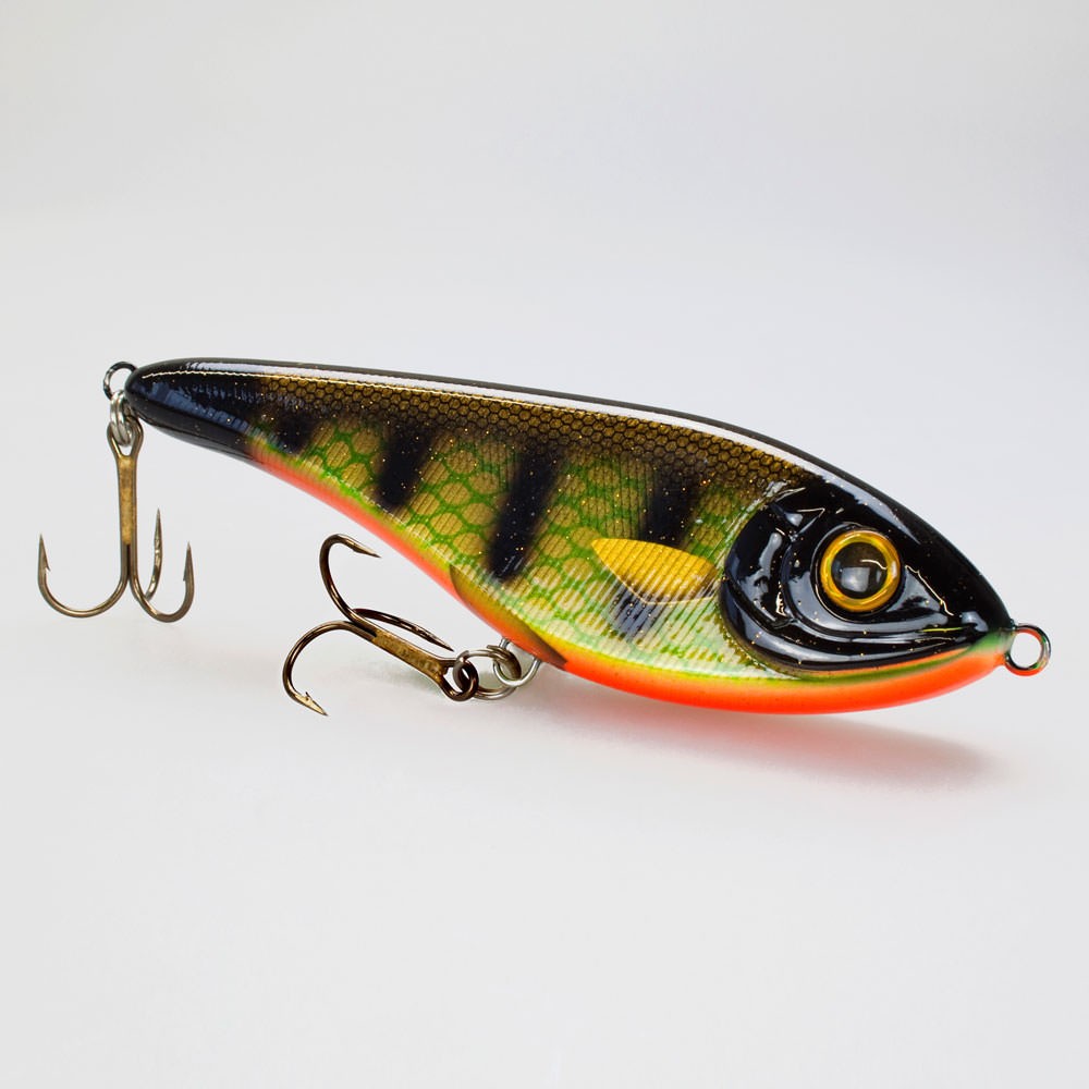Strike Pro Buster Jerk - Jerkbait 15cm - Black Okoboji Perch - 75g - 1Stück