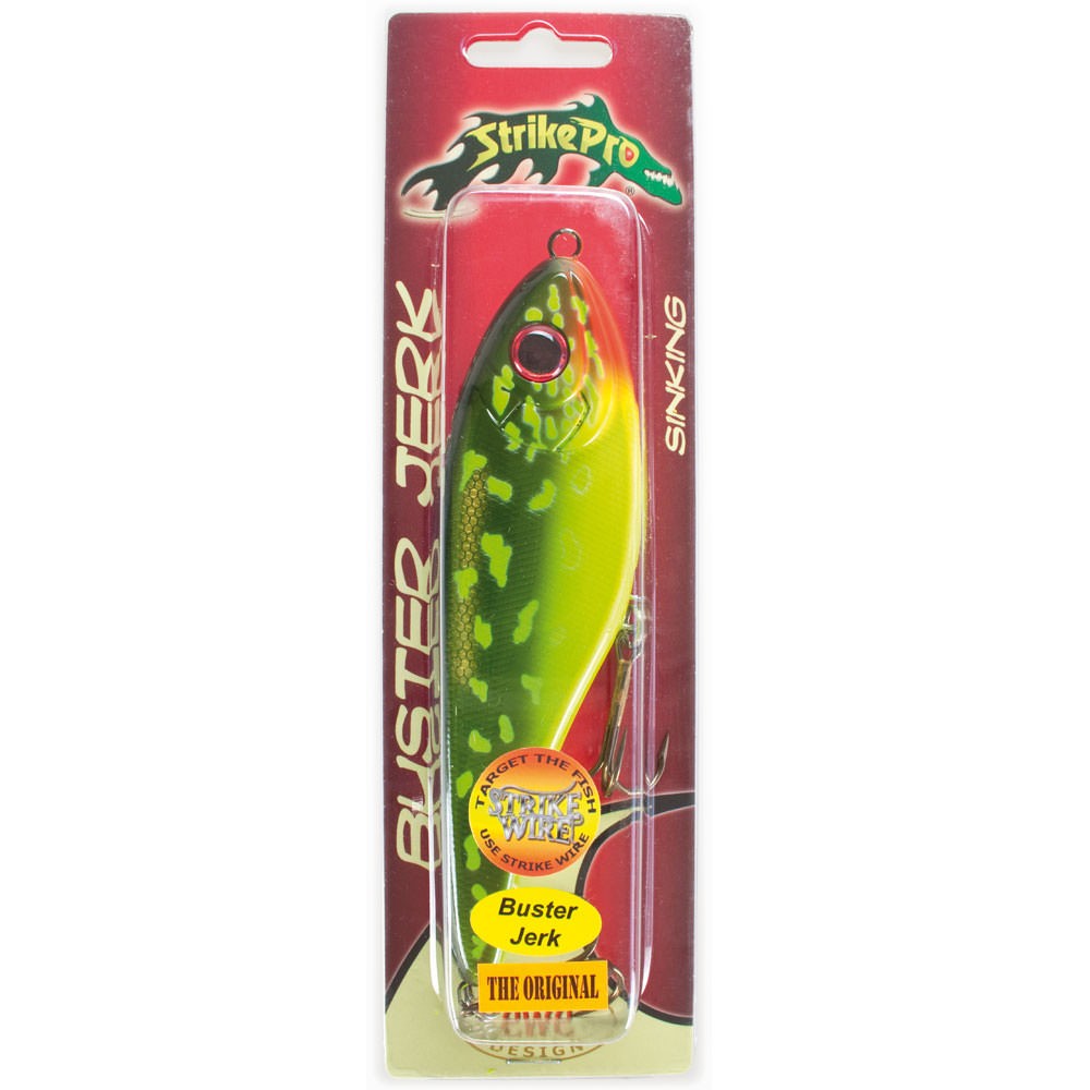 Strike Pro Buster Jerk Jerkbait 15cm - Hot Pike- 75g - 1Stück