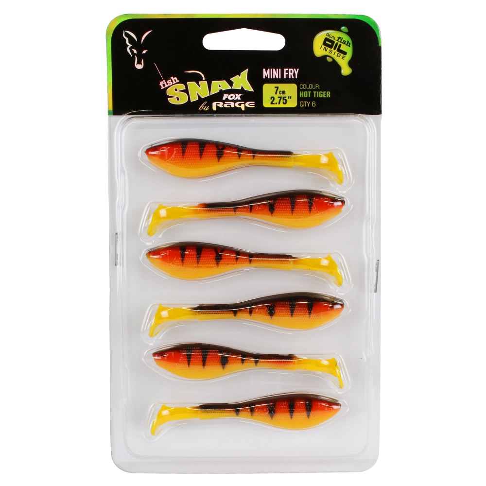 Fox Rage Mini Fry 7cm - Hot Tiger - 3g - 6 Stück