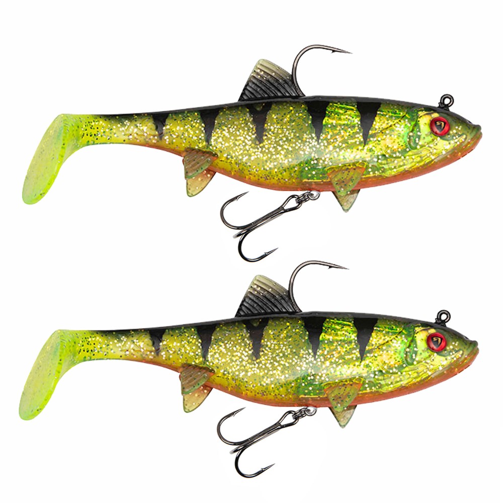 Fox Rage Replicant Wobbler - Swimbait 7.5cm - UV Perch - 11g - 2 Stück