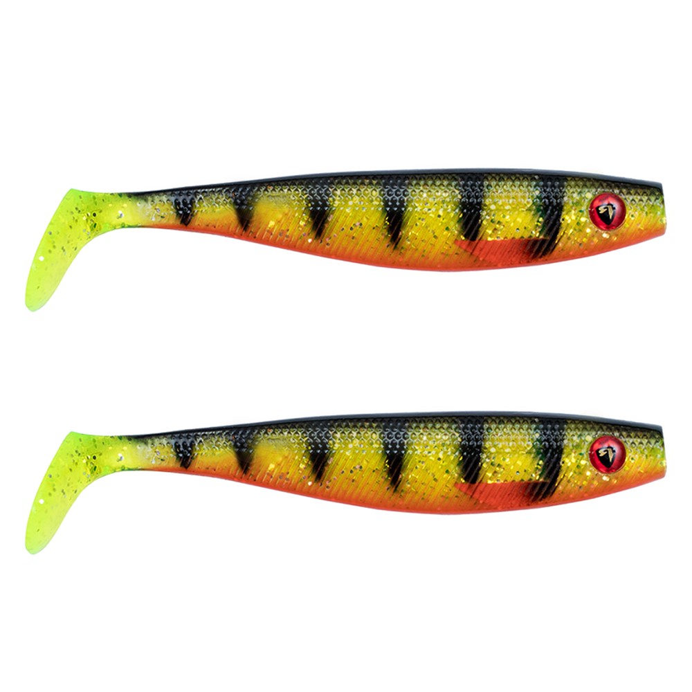 Fox Rage Pro Shad Gummifisch 14cm - UV Perch - 2Stück