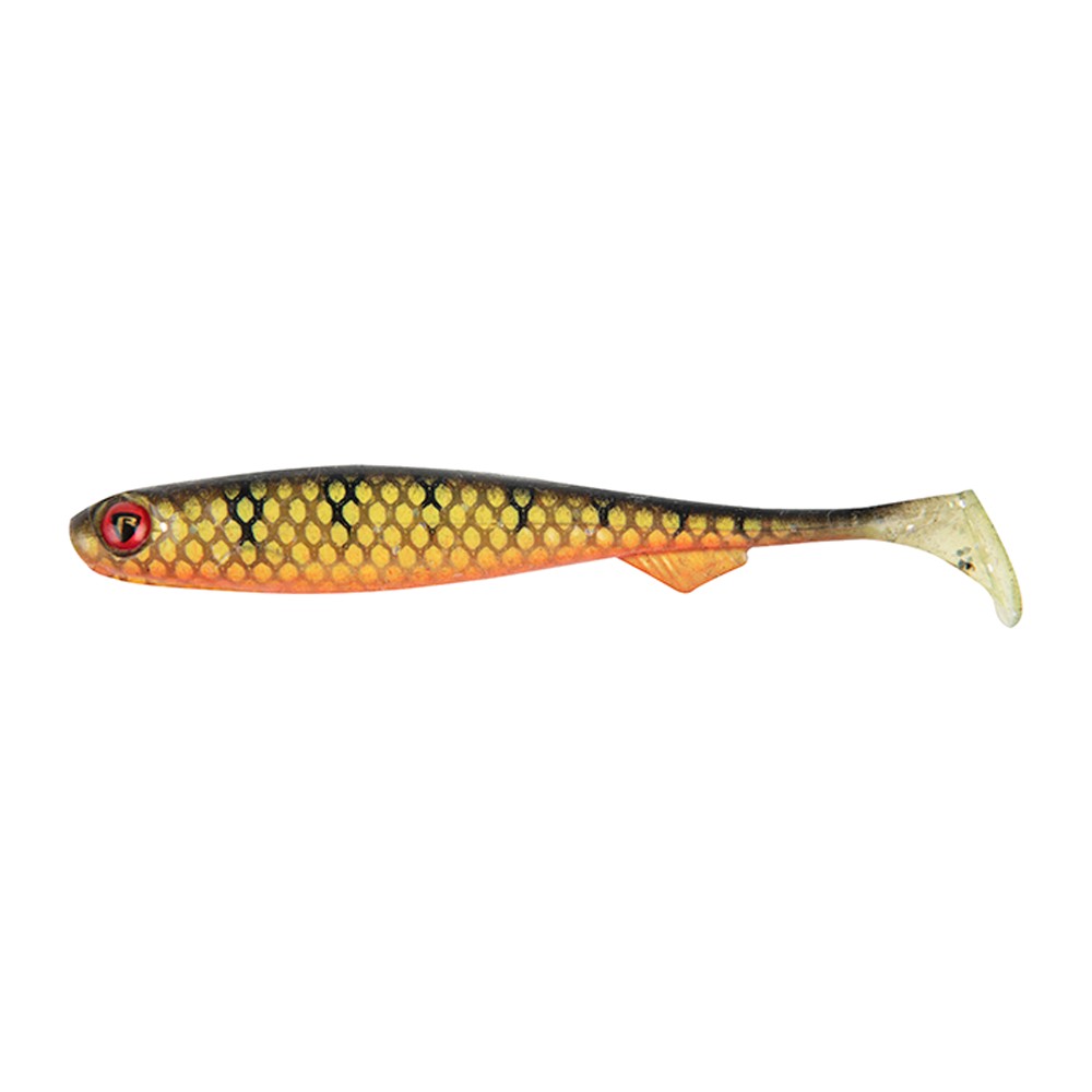 Fox Rage Slick Shad Ultra UV - Gummifisch 13cm - Natural Perch - 1Stück