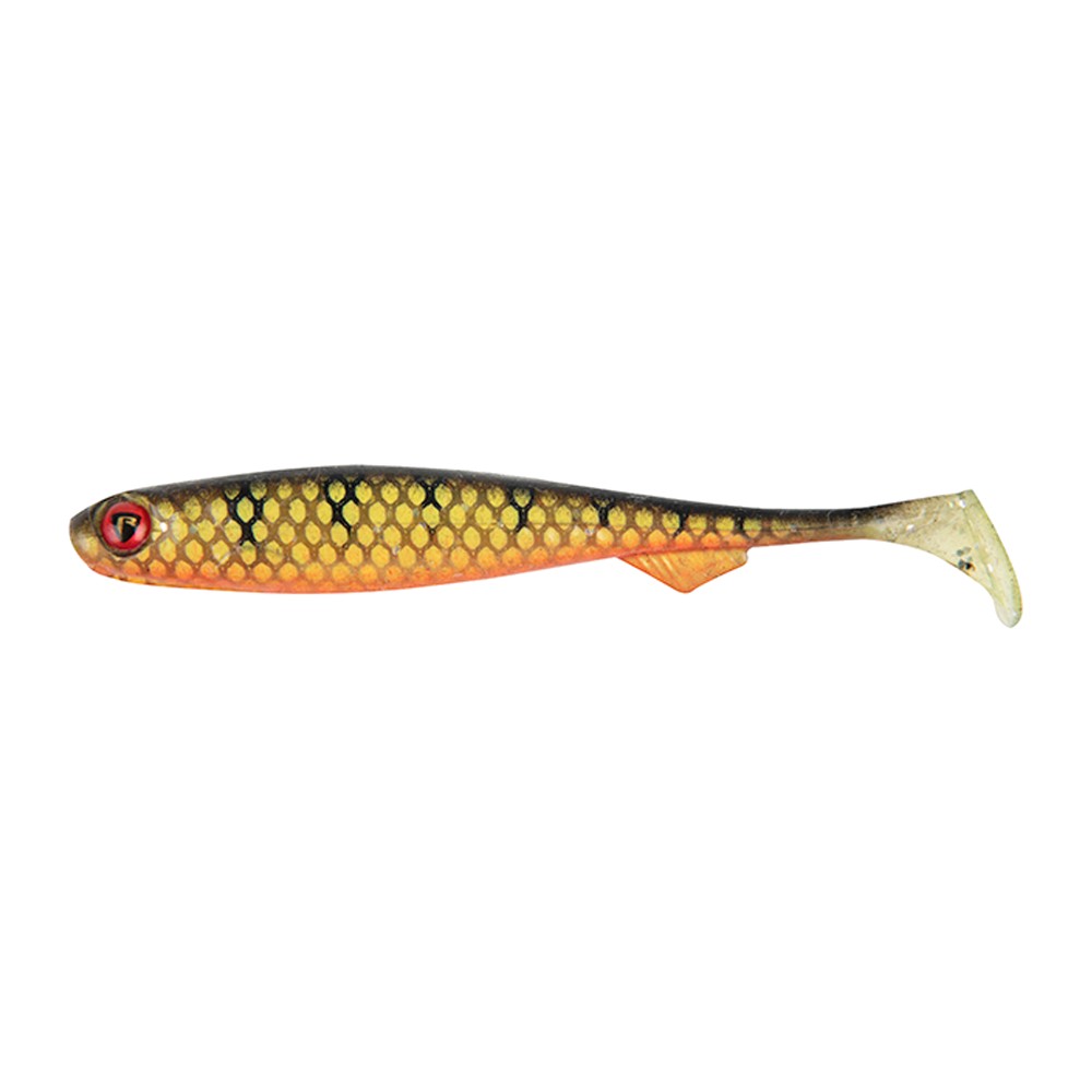 Fox Rage Slick Shad Ultra UV Gummifisch 13cm - Natural Perch - 1Stück