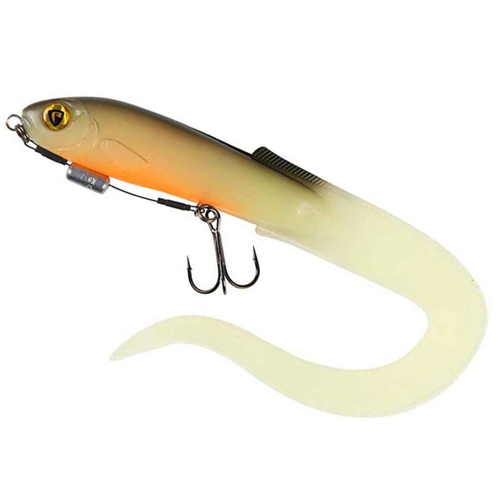 Fox Rage Slick Eel Loaded - Twister 21cm - UV Hot Olive - 25g