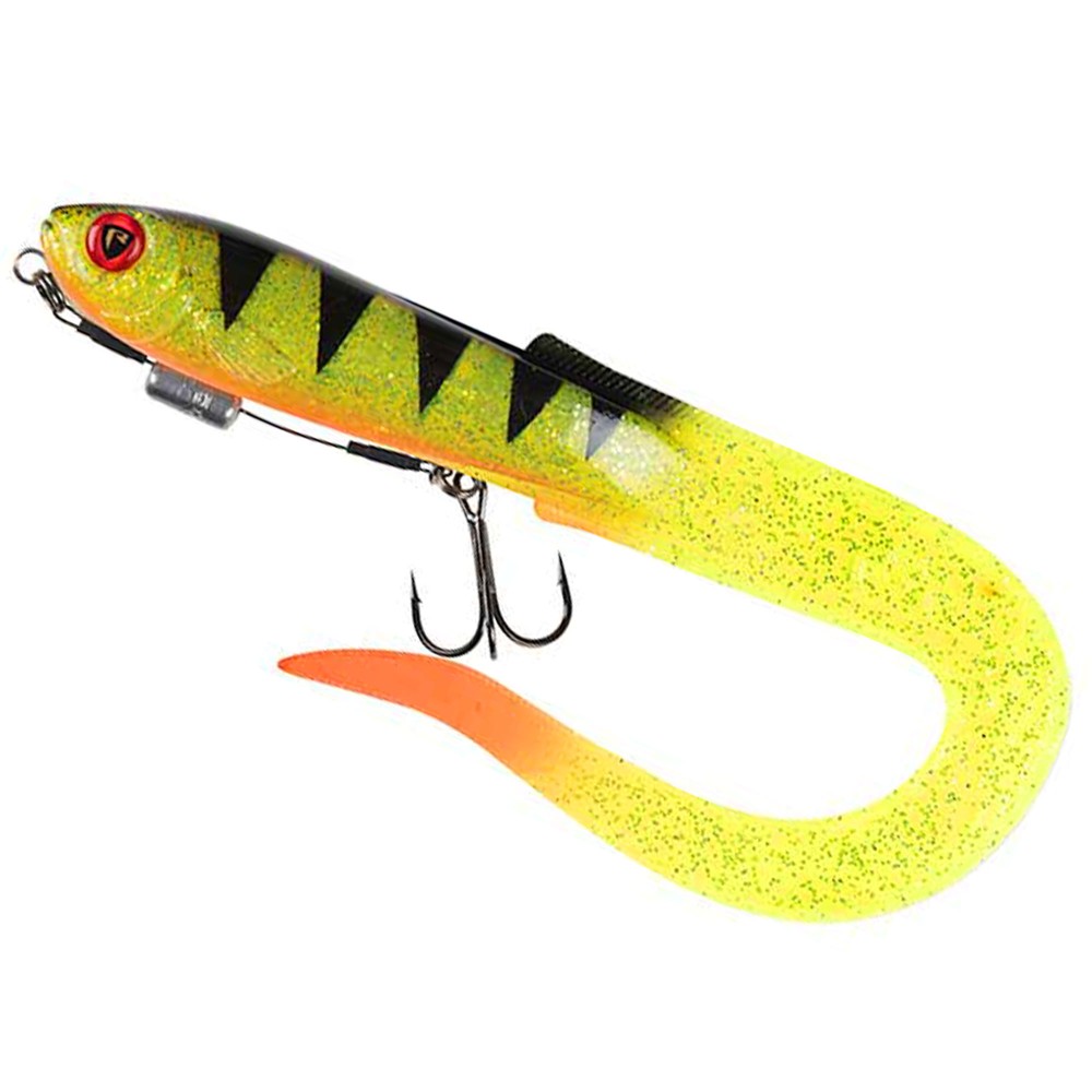 Fox Rage Slick Eel Loaded - Twister 21cm - UV Perch - 25g