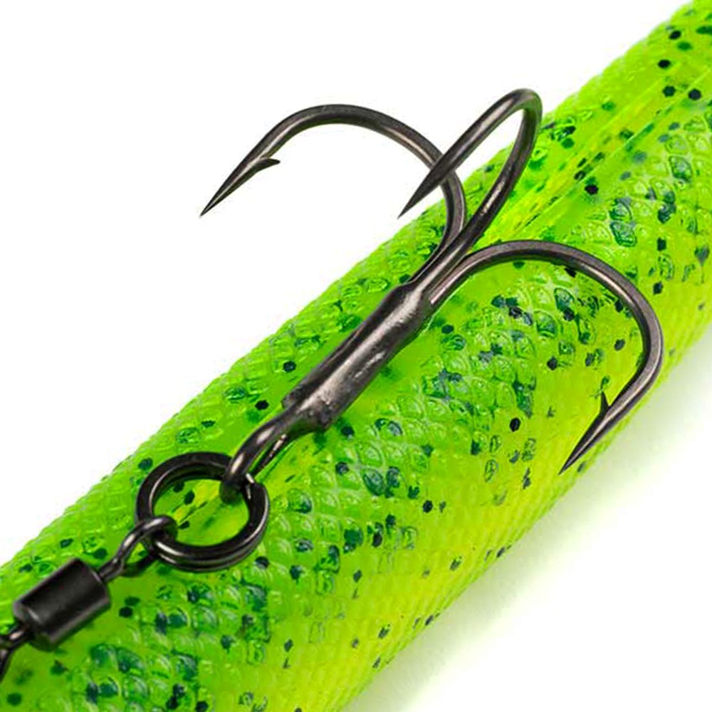 Fox Rage Pelagic Ready Rig - Slick Finesse - vormontierter Gummifisch 16cm - Lemon Tiger - 40g
