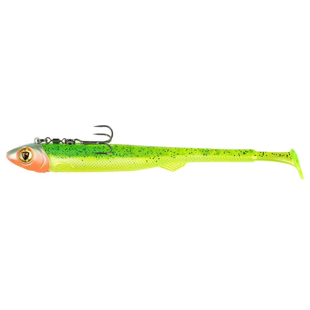 Fox Rage Pelagic Ready Rig - Slick Fast - vormontierter Gummifisch 21cm - Lemon Tiger - 60g