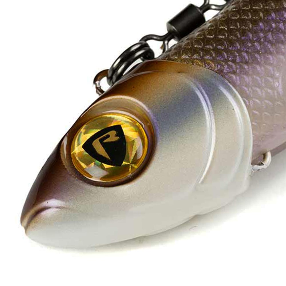 Fox Rage Pelagic Ready Rig - Slick Fast - vormontierter Gummifisch 21cm - UV Wakasagi - 60g