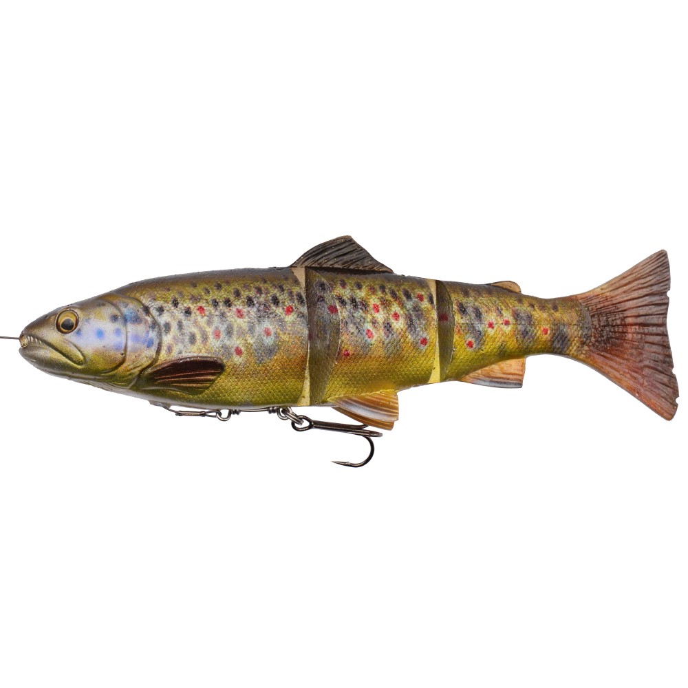 Savage Gear 4D Line Thru Trout Swimbait 15cm - 40g - Dark Brown Trout - 1Stück