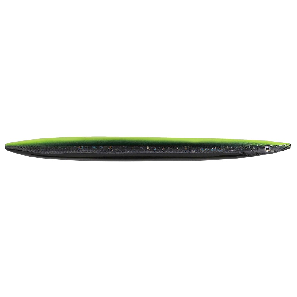 Savage Gear 3D Line Thru Sandeel - Küstenblinker 12,5cm - 19g - Black/Yellow/Glow - 1Stück