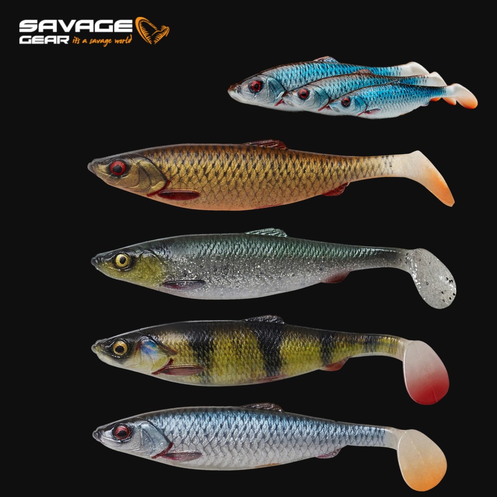 Savage Gear LB 4D Herring Shad - Gummifisch 9cm - 5g - Roach - 1Stück