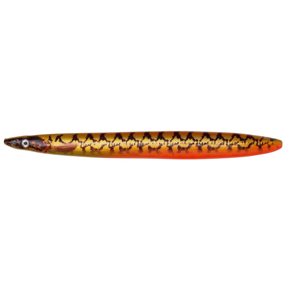 Savage Gear Line Thru Sandeel (Eel Pout Collection) - Küstenblinker 8,5cm - 11g - Gold Pout - 1Stück