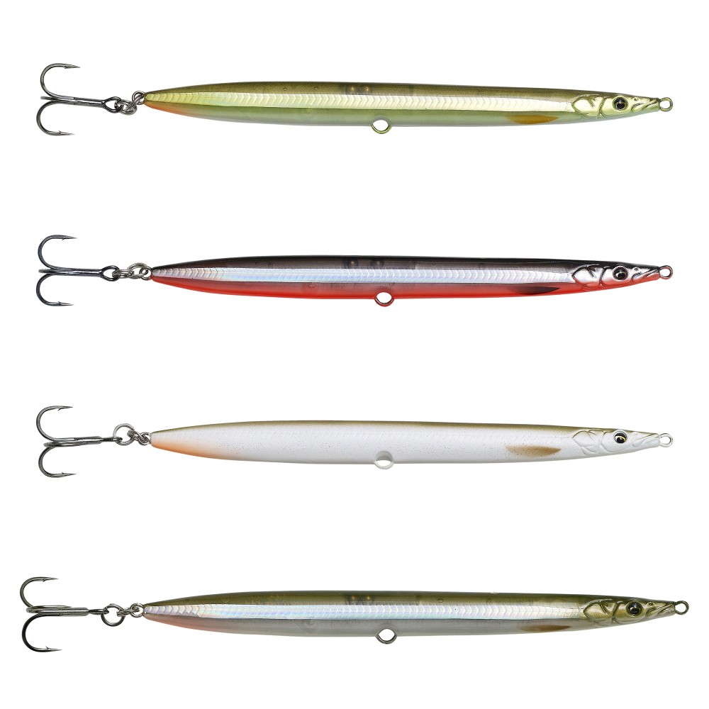 Savage Gear Sandeel Pencil - Küstenwobbler 9cm - 13g - Black & Red UV - 1Stück