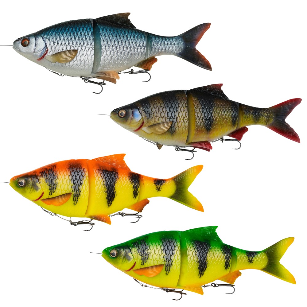 Savage Gear 4D Line Thru Roach - Swimbait 18cm - 86g - Firetiger - 1Stück