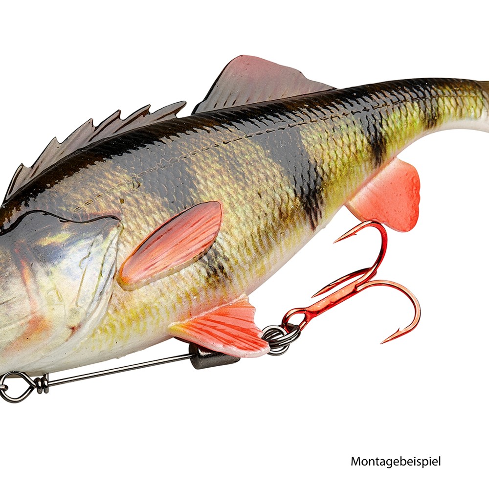 Savage Gear 4D Perch Shad - Gummifisch 1Stück - 12,5cm - Blue Silver