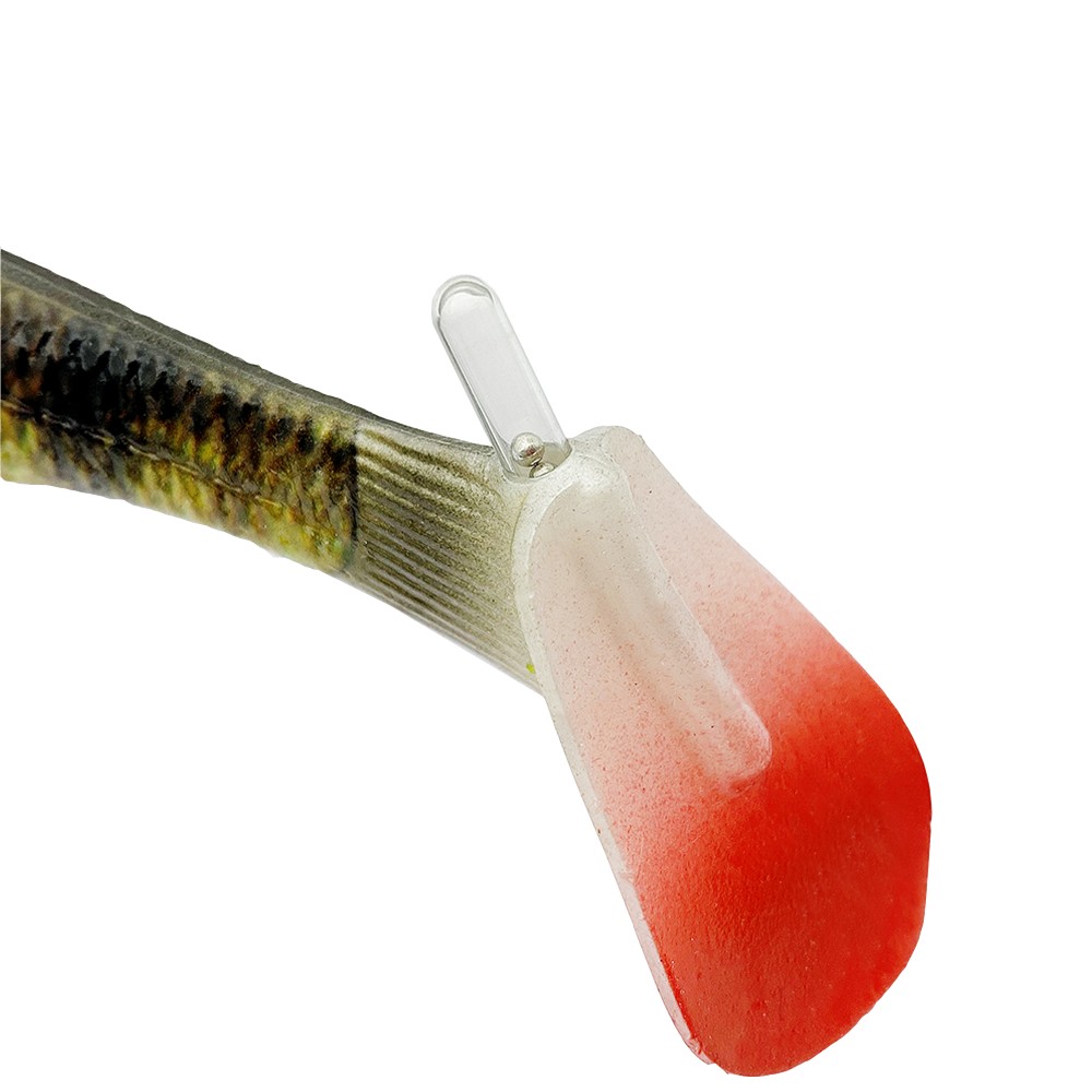 Savage Gear 4D Perch Shad Gummifisch 1Stück - 17,5cm - Green Silver