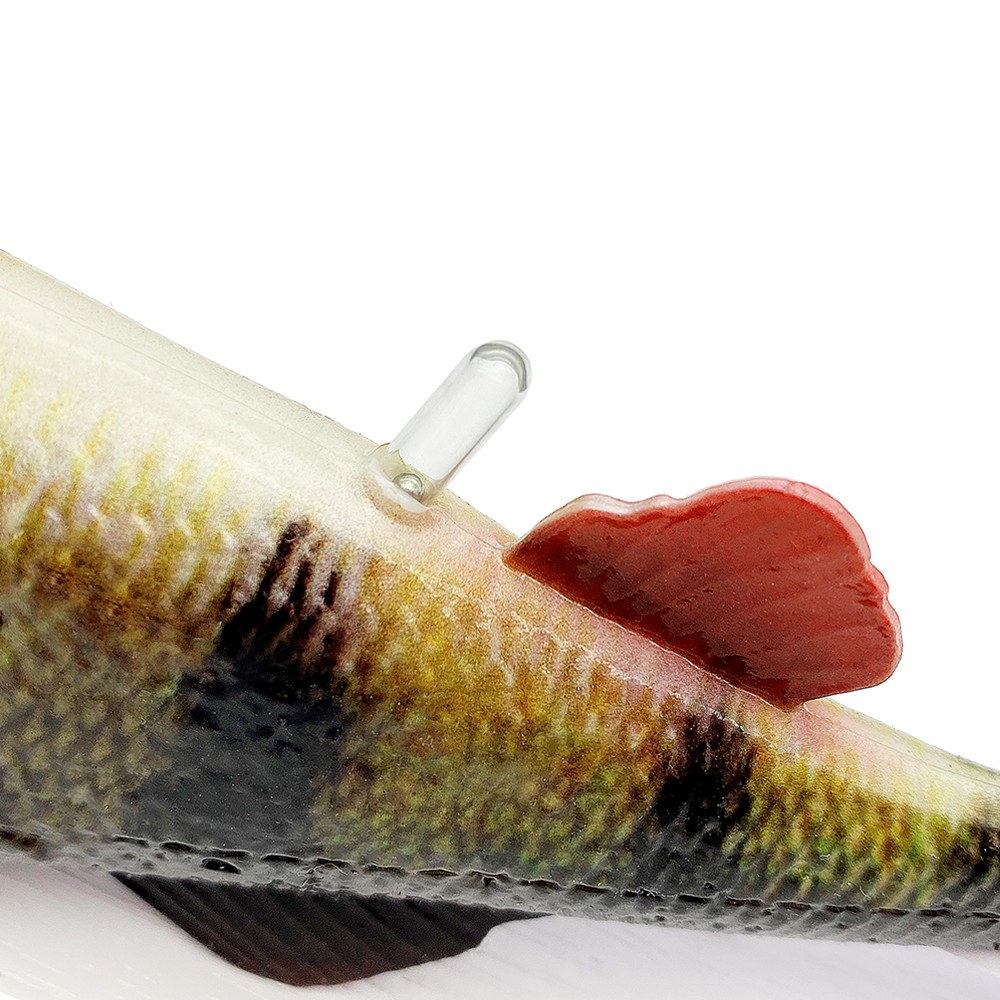 Savage Gear 4D Perch Shad Gummifisch 1Stück - 17,5cm - Blue Silver