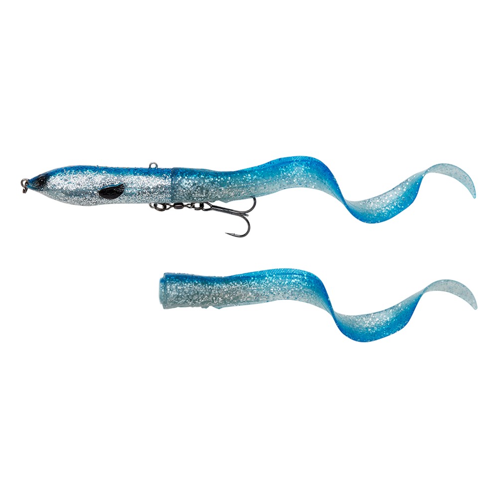Savage Gear 3D Hard Eel 2 + 1 - Swimbait 17cm - 50g - Blue Silver - 2 + 1Stück