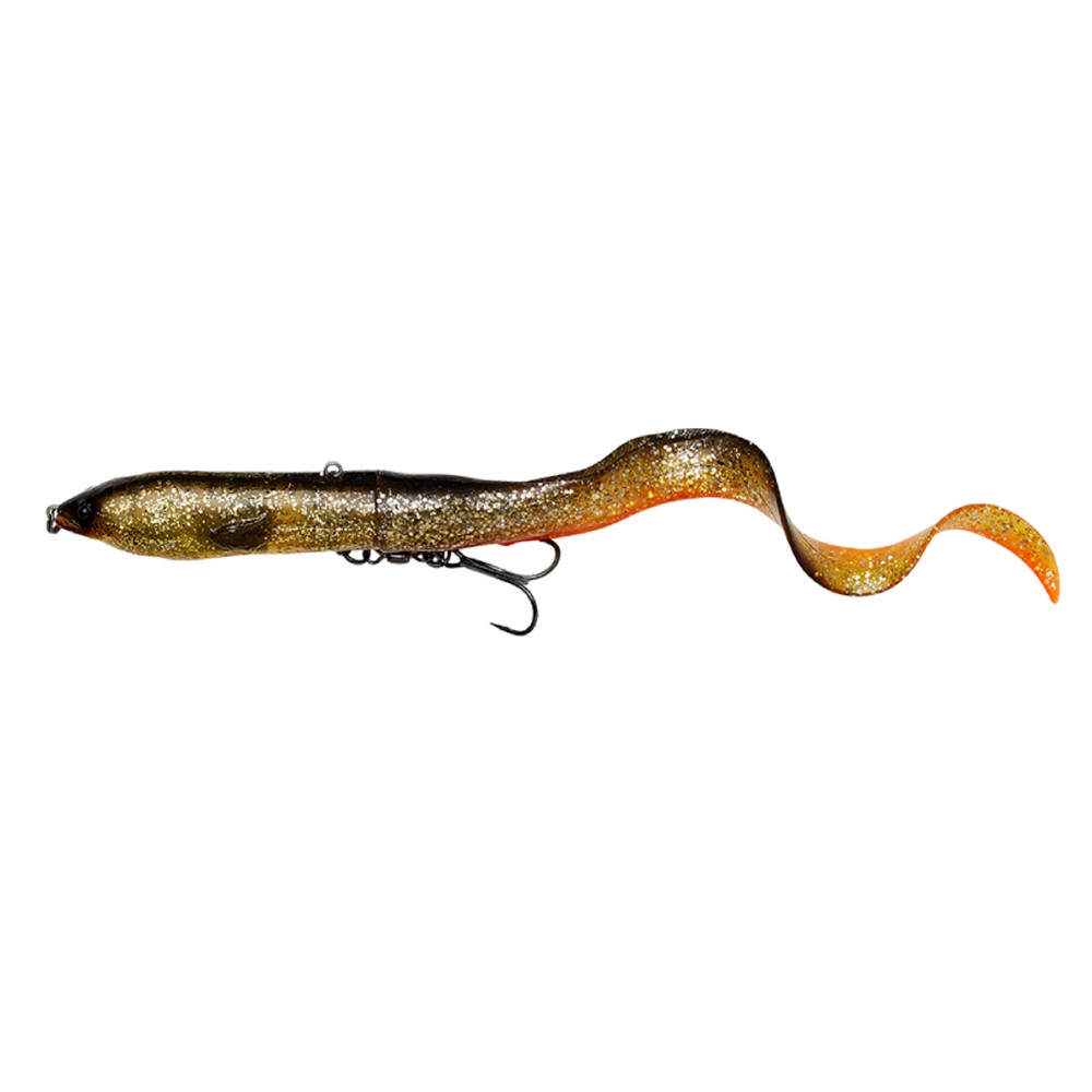 Savage Gear 3D Hard Eel 2 + 1 17cm - 50g - Black Gold - 2 + 1Stück