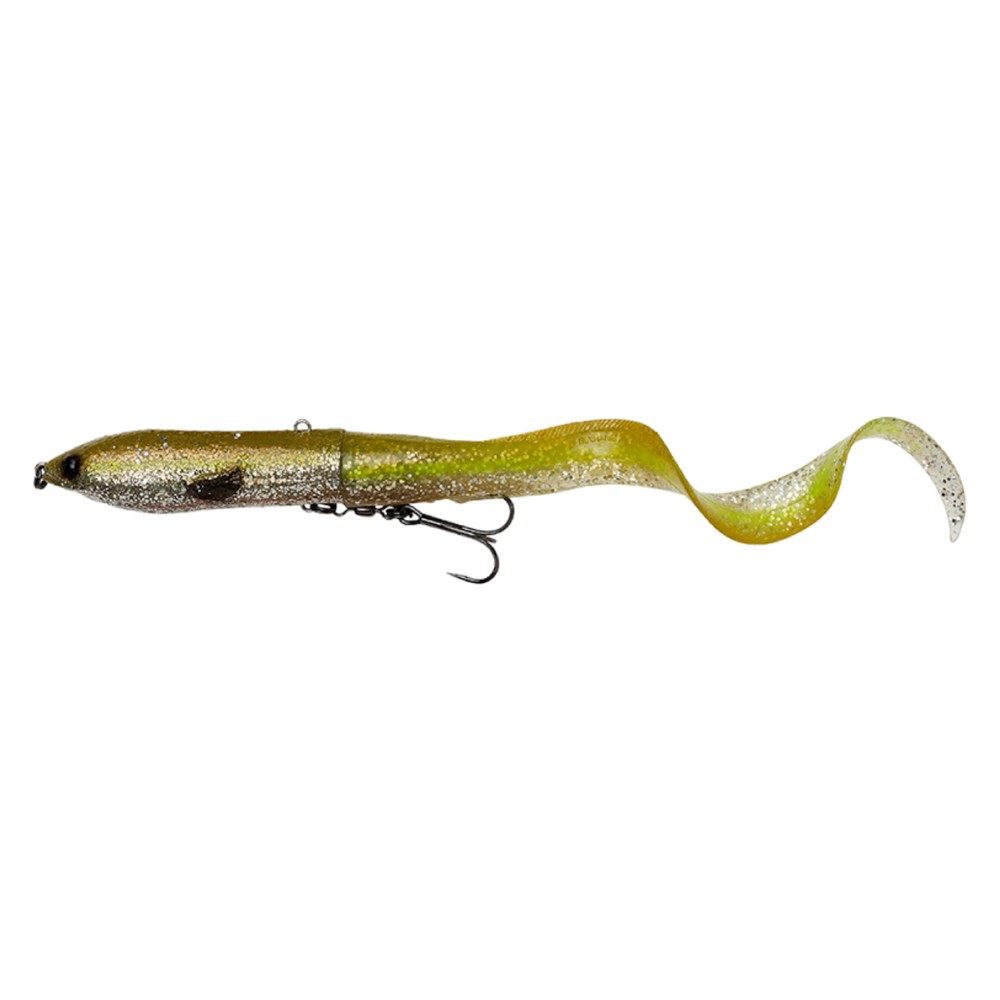 Savage Gear 3D Hard Eel 2 + 1 Swimbait 17cm - 50g - Green Silver Ayu - 2 + 1Stück