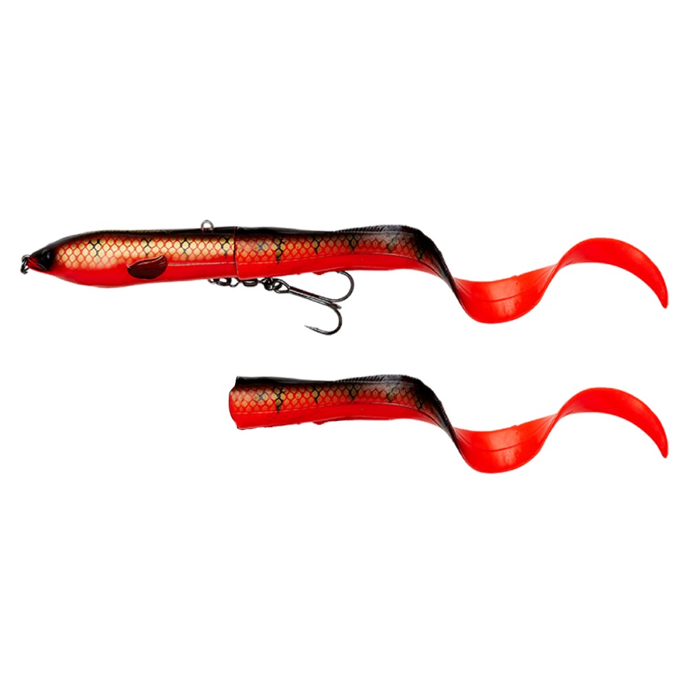 Savage Gear 3D Hard Eel 2 + 1 17cm - 50g - Red N Black - 2 + 1Stück