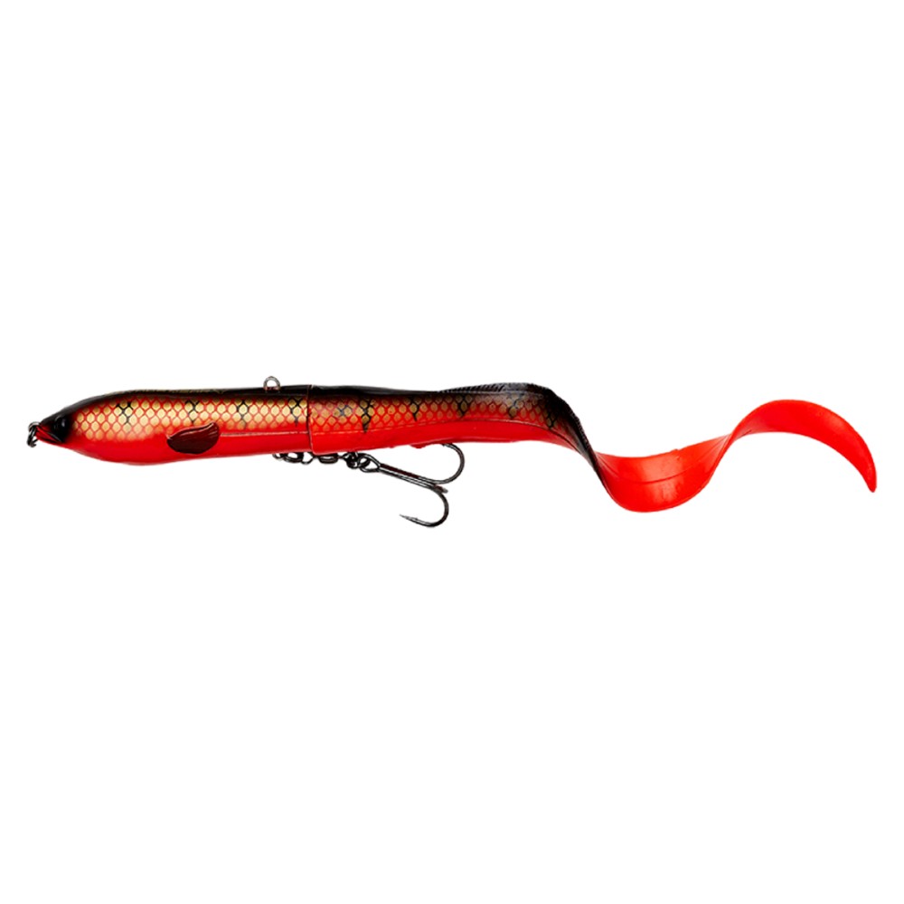 Savage Gear 3D Hard Eel 2 + 1 Swimbait 17cm - 50g - Red N Black - 2 + 1Stück