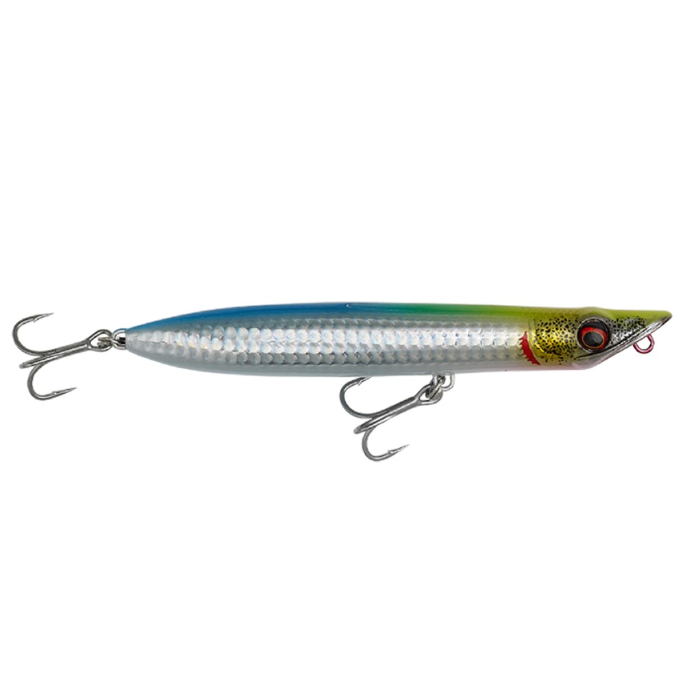 Savage Gear Slap Walker Popper 10cm - 10g - Yellow Green Blue