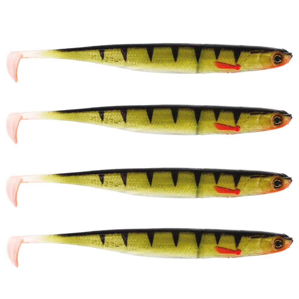 Westin KickTeez Zander Shad 15cm - Striped Perch - 4Stück