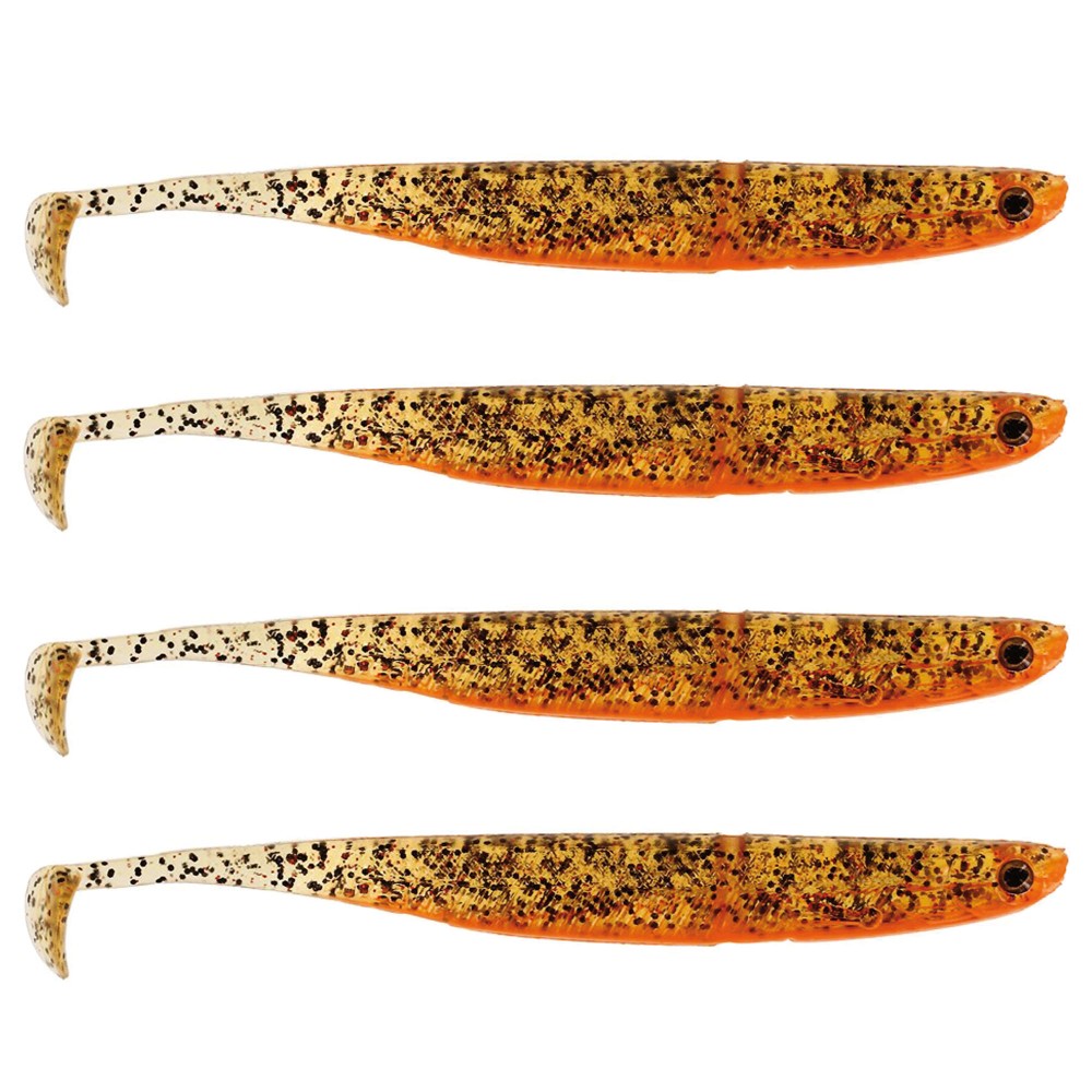 Westin KickTeez Zander Shad 15cm - Whiskey Cola - 4Stück