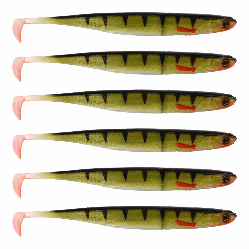 Westin KickTeez ST - Gummifisch 9cm - 4g - Striped Perch - 6Stück