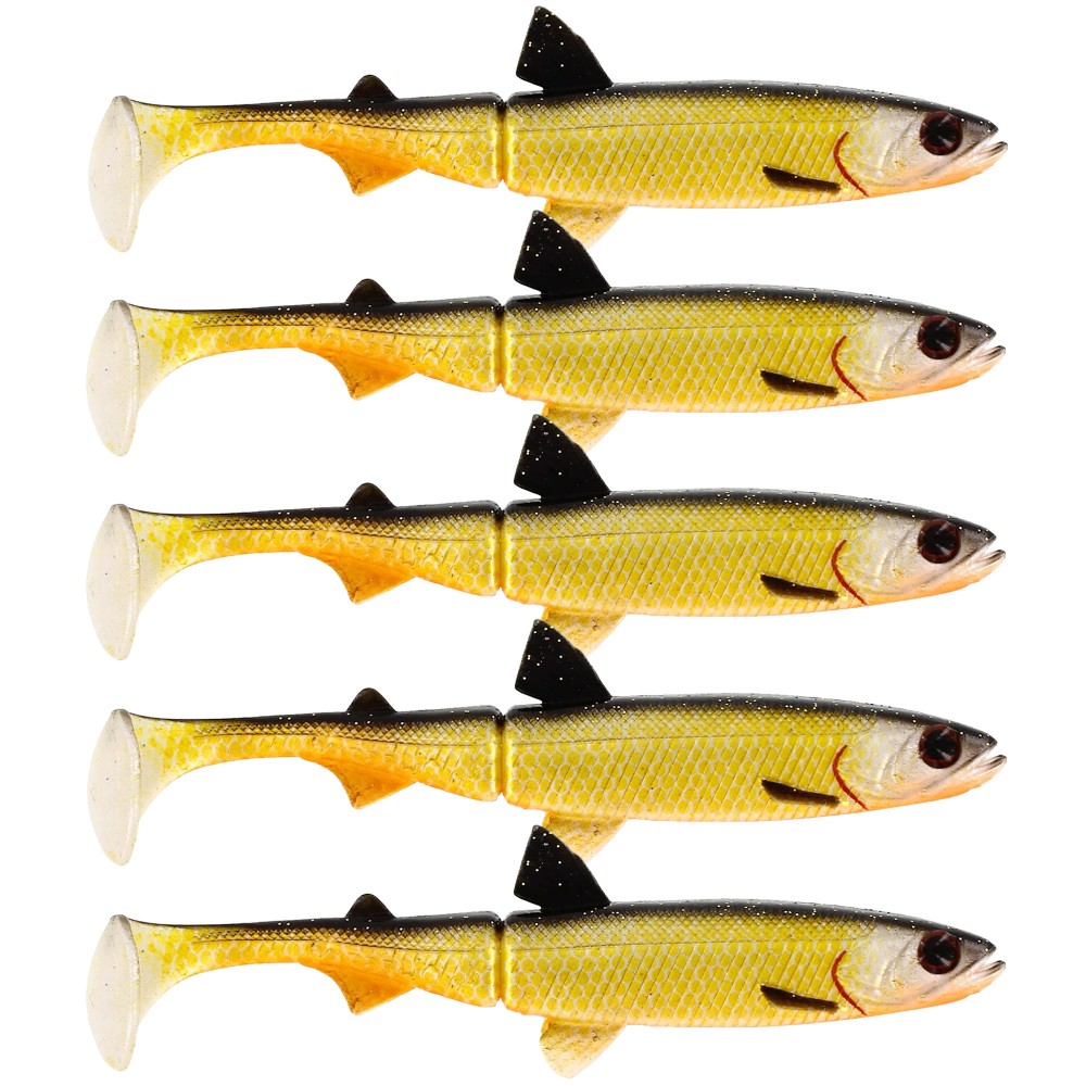 Westin HypoTeez Shadtail - Gummifisch 13cm - Official Roach - 14g - 5 Stück