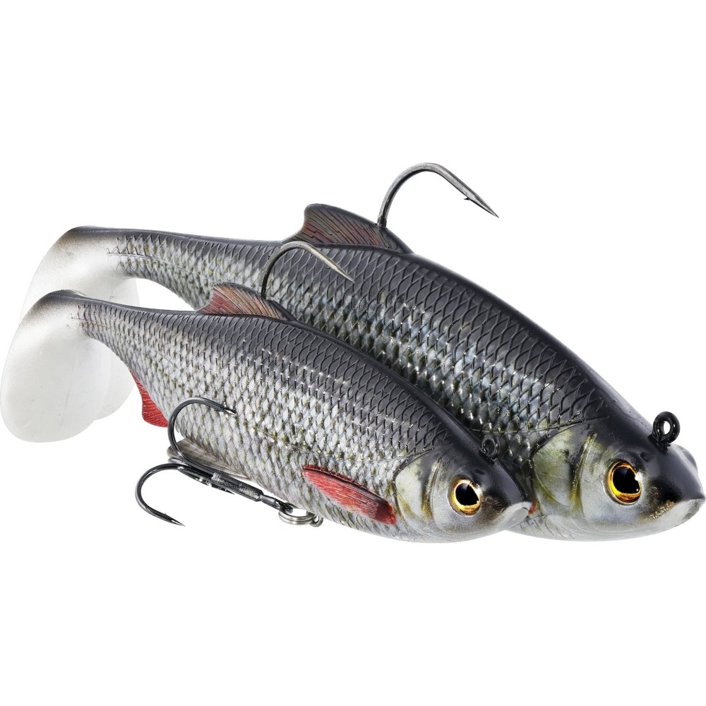 Westin Ricky The Roach Shadtail R2F - vormontierter Gummifisch Lively Roach - 14cm - 57g - 1 Stück