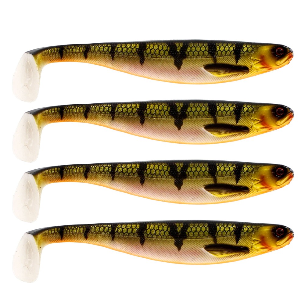 Westin ShadTeez Slim Gummifische 7.5cm - Bling Perch - 3g - 4 Stück