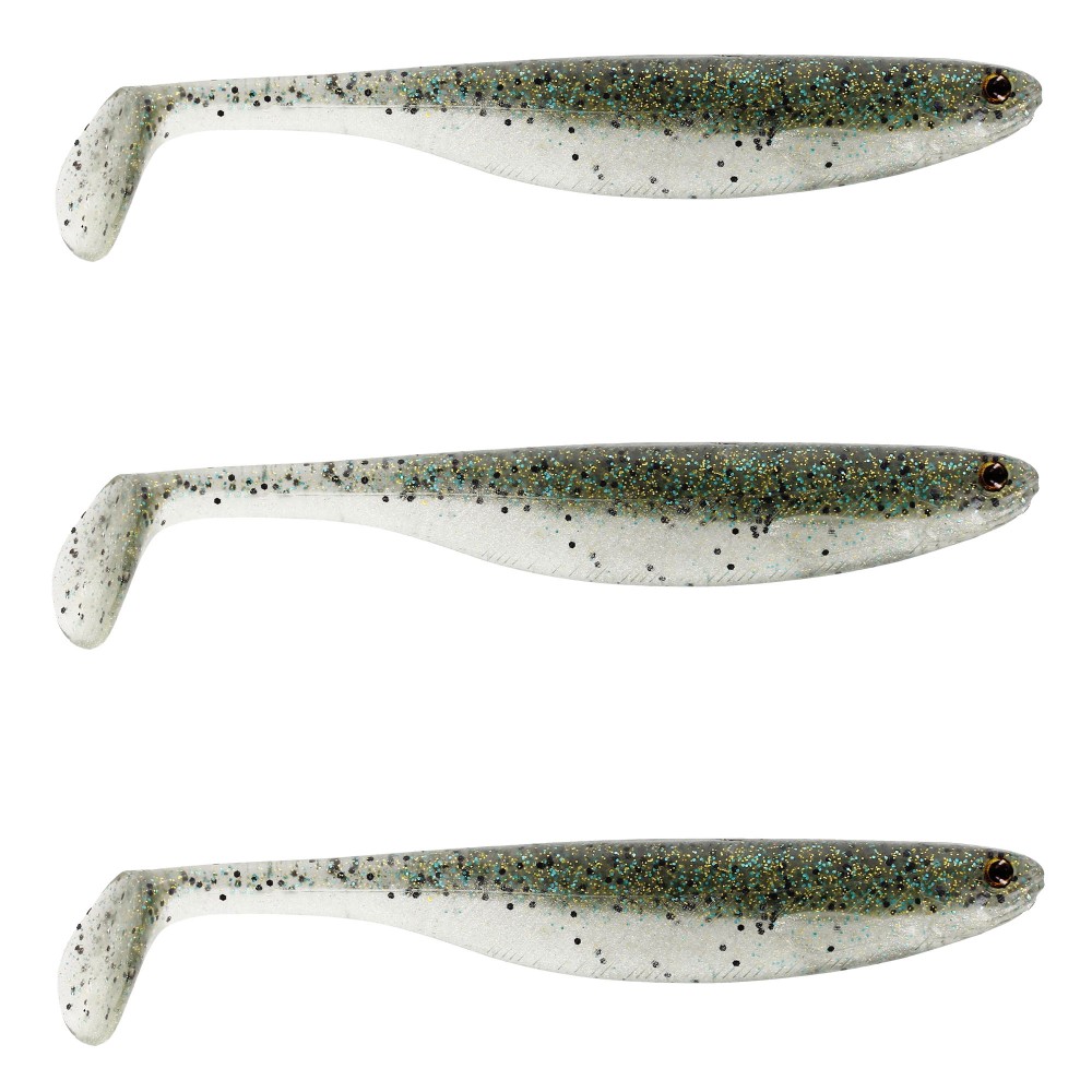Westin ShadTeez Slim Gummifische 10cm - Sparkling Green - 6g - 3 Stück