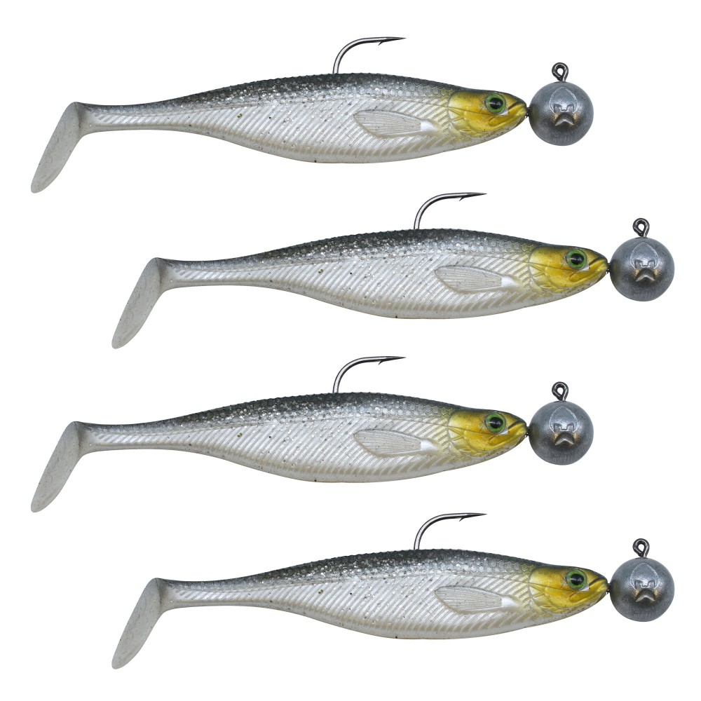 Westin ShadTeez Rigged N' Ready Gummifisch 9cm - Headlight - 17g - 4 Stück