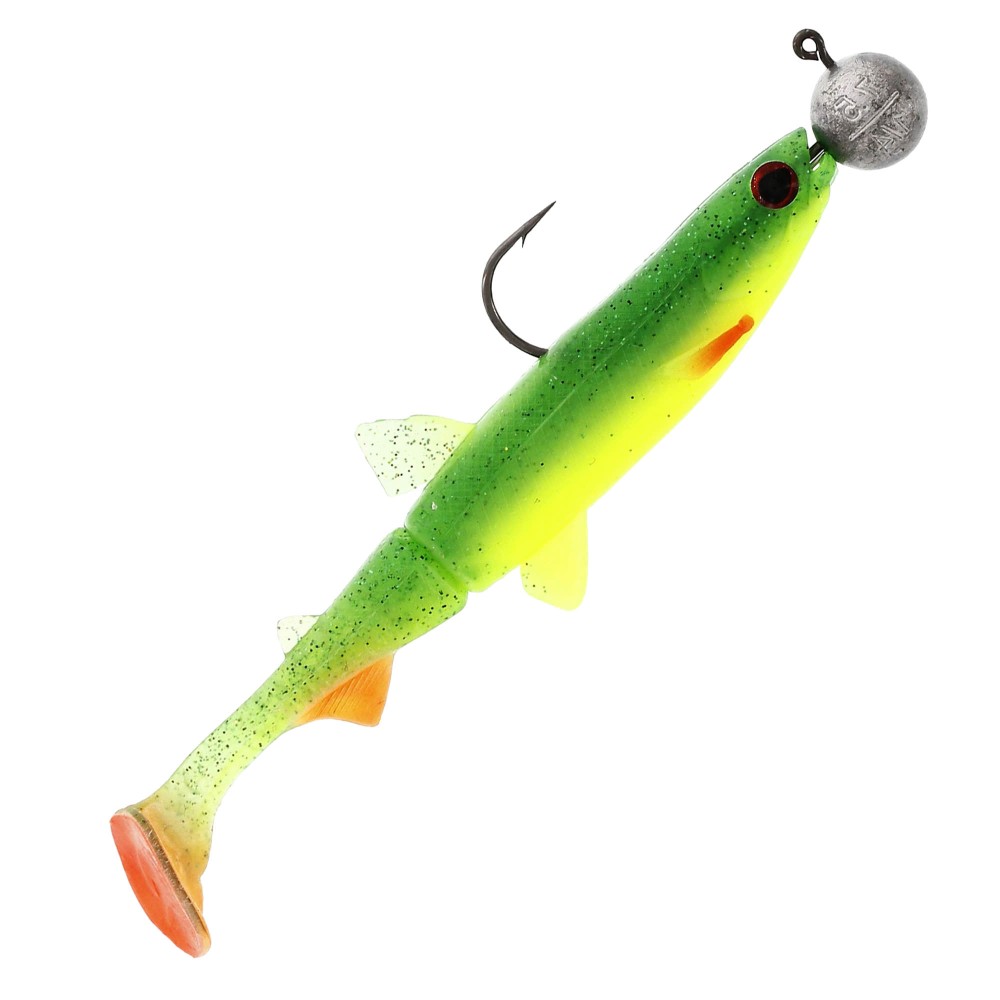 Westin Hypoteez Rigged N´Ready - Gummifisch 9cm - Fireflake - 7.5g - 4 Stück