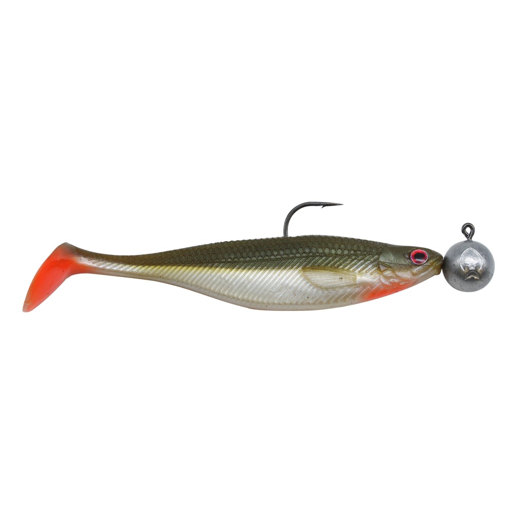 Westin ShadTeez Rigged N' Ready - Gummifisch 9cm - Bass Orange - 17g - 4 Stück