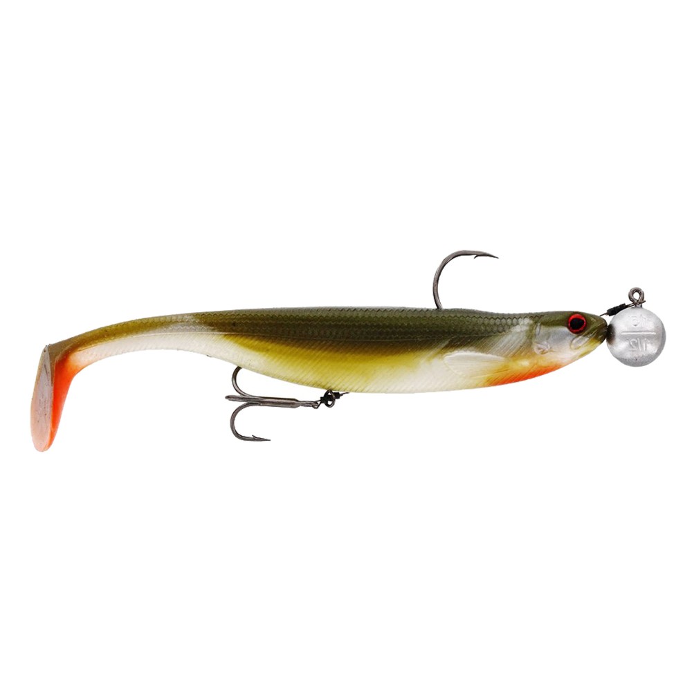 Westin ShadTeez Slim Rigged 'N Ready - Gummifisch 14cm - Bass Orange - 32g - 3 Stück
