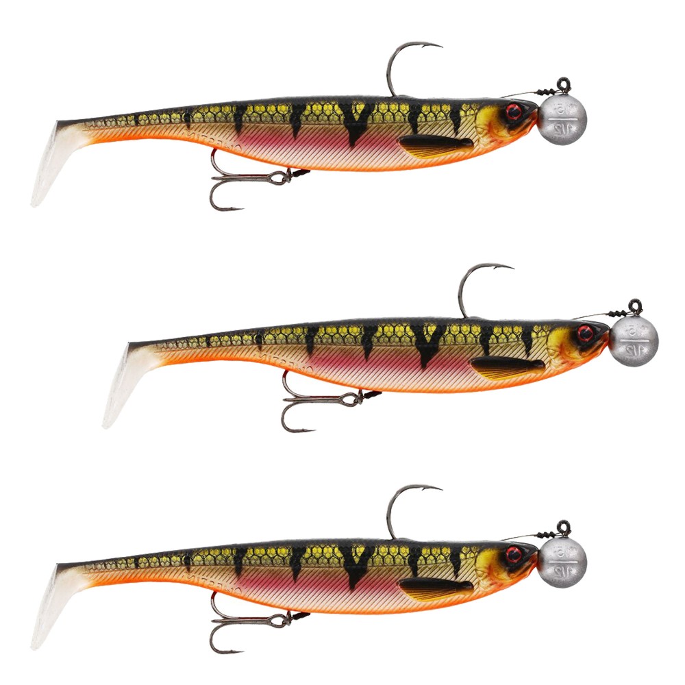 Westin ShadTeez Slim Rigged 'N Ready Gummifisch 14cm - Bling Perch - 32g - 3 Stück