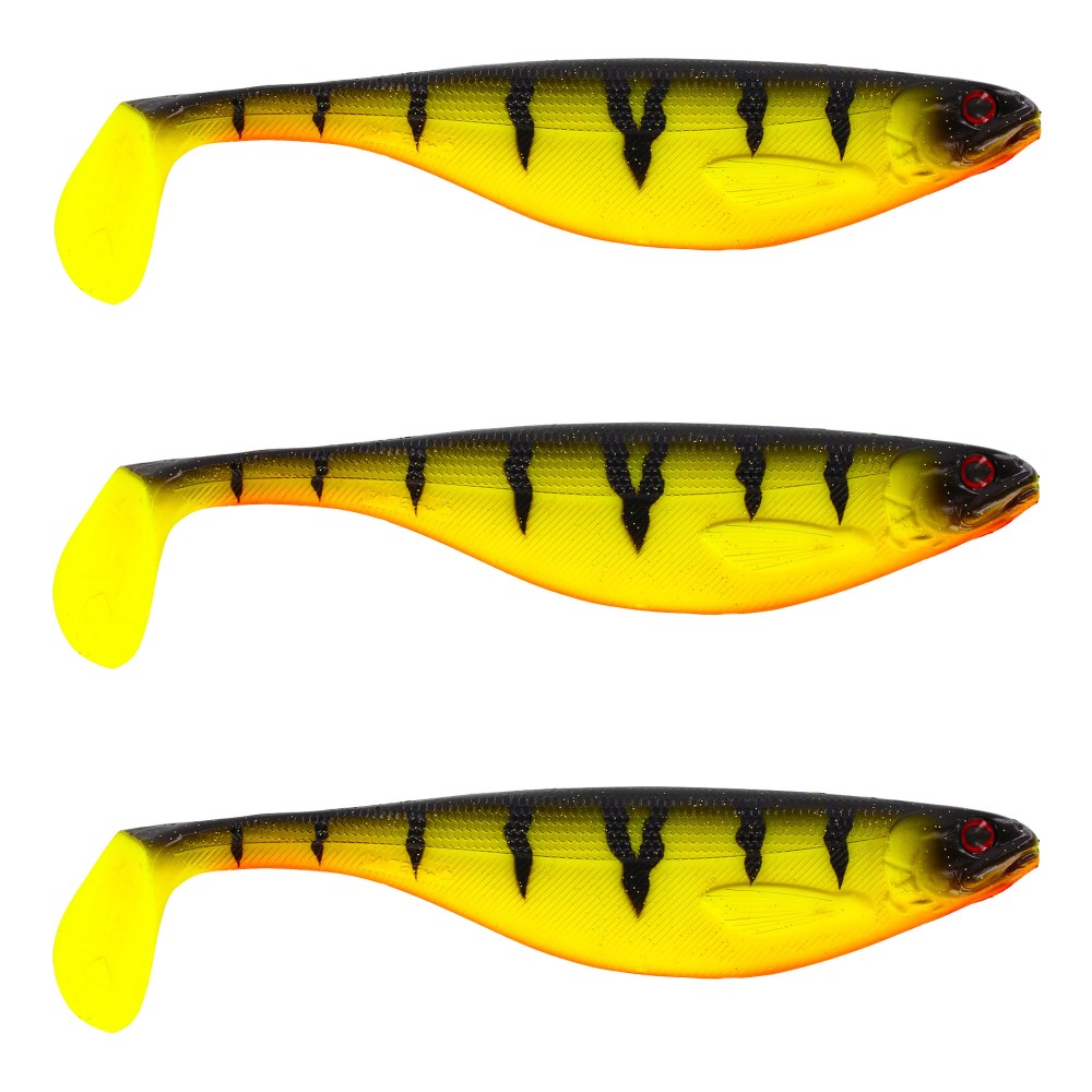 Westin ShadTeez - Gummifische 9cm - Fire Perch - 7g - 3 Stück