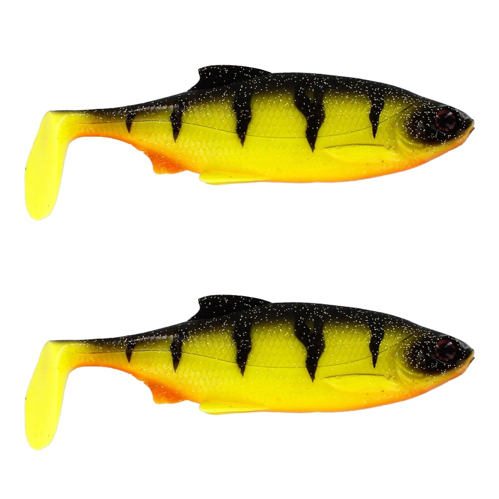 Westin Ricky the Roach Shadtail - Gummifisch 10cm - Fireperch - 14g - 2Stück