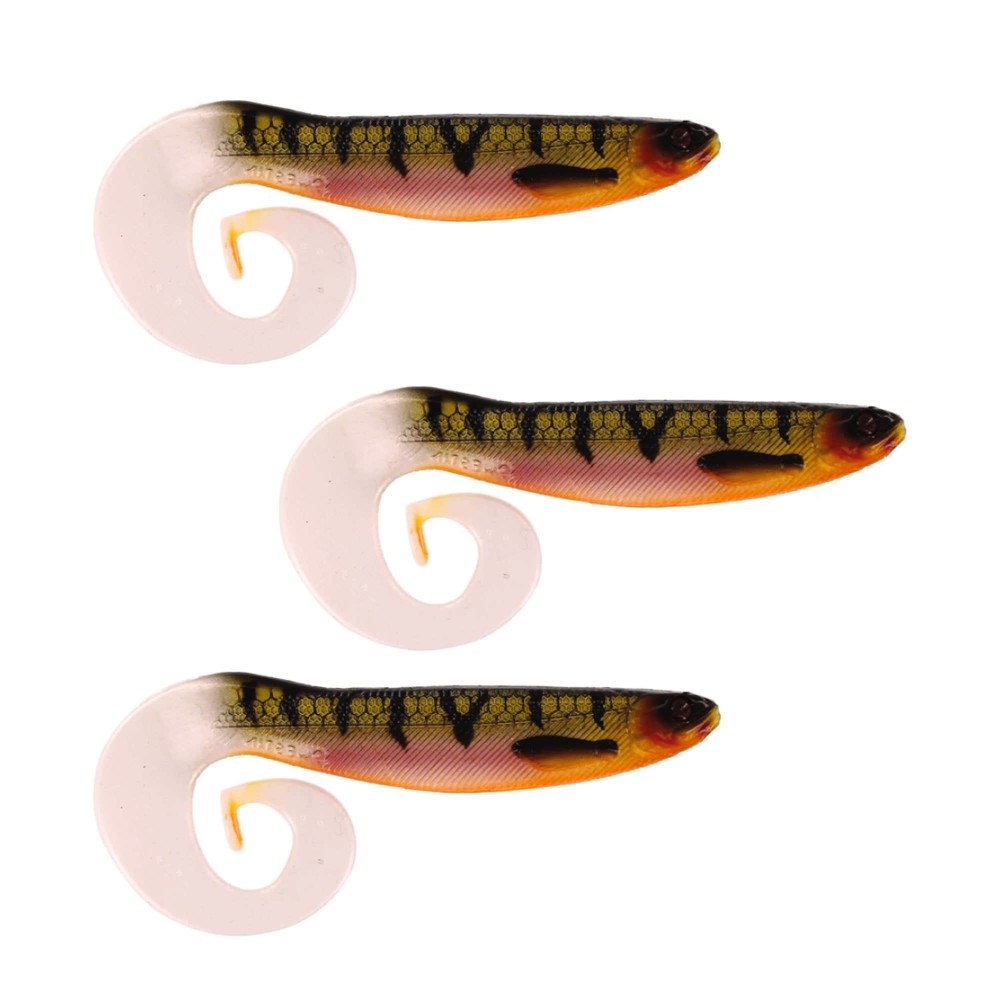 Westin CurlTeez Barsch Köder 7cm - Bling Perch - 3.5g - 3 Stück